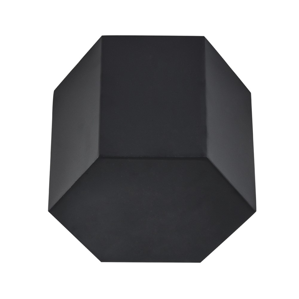 Μη Φωτιζόμενο Διακοσμητικό Από Χάλυβα Σε XL: D200xW173xH250mm Μεγέθος Και Μαύρο Χρώμα, DARK BLEND LUCIDO