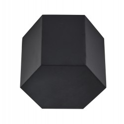 Μη Φωτιζόμενο Διακοσμητικό Από Χάλυβα Σε XS:D200xW173xH20mm Μεγέθος Και Μαύρο Χρώμα, DARK BLEND LUCIDO