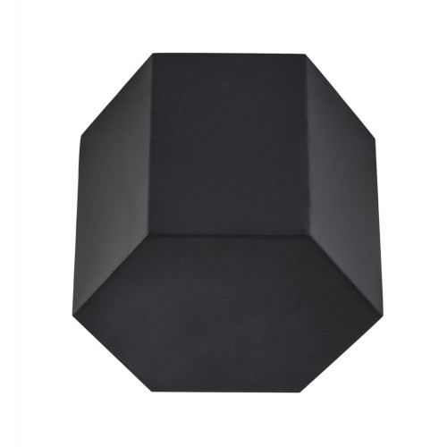 Μη Φωτιζόμενο Διακοσμητικό Από Χάλυβα Σε L: D200xW173xH200mm Μεγέθος Και Μαύρο Χρώμα, DARK BLEND LUCIDO