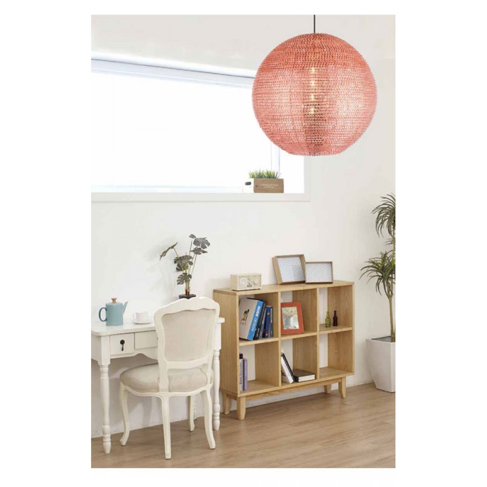 Κρεμαστό Φωτιστικό Μονόφωτο Σε Δύο Χρώματα ø50cm 1xE27 Bolla LUCIDO