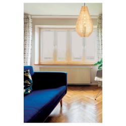 Κρεμαστό Φωτιστικό Μονόφωτο Σε Δύο Χρώματα 1xE27 Goccia LUCIDO