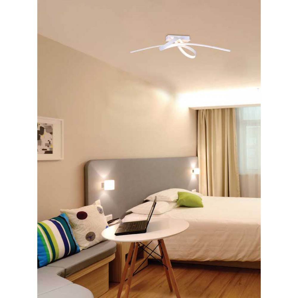 Led Φωτιστικό Οροφής Σε Λευκό Αλουμινίου 59W 3000K 4720Lm ΚΝΙΤ LUCIDO