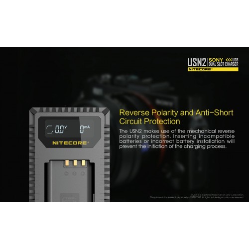 Φορτιστής NITECORE USN2 για SONY