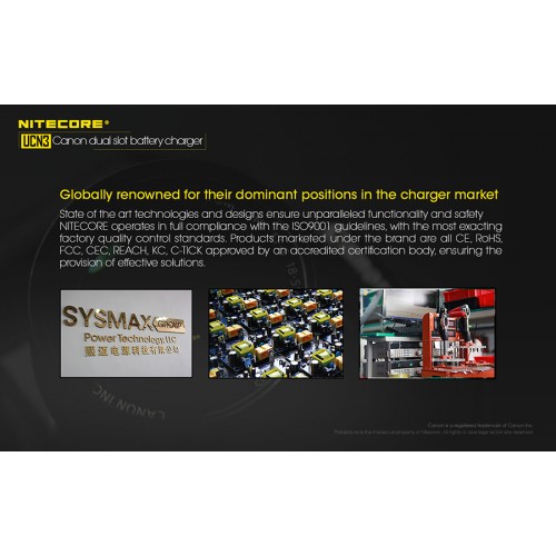 Φορτιστής NITECORE UCN3 PRO για CANON LP-E6N / 1000ma