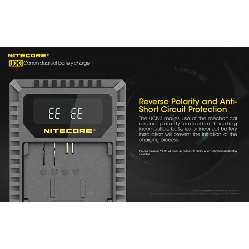 Φορτιστής NITECORE UCN3 PRO για CANON LP-E6N / 1000ma