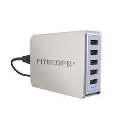 Τροφοδοτικό USB, NITECORE UA55 Desktop Adaptor, 10A/50w High