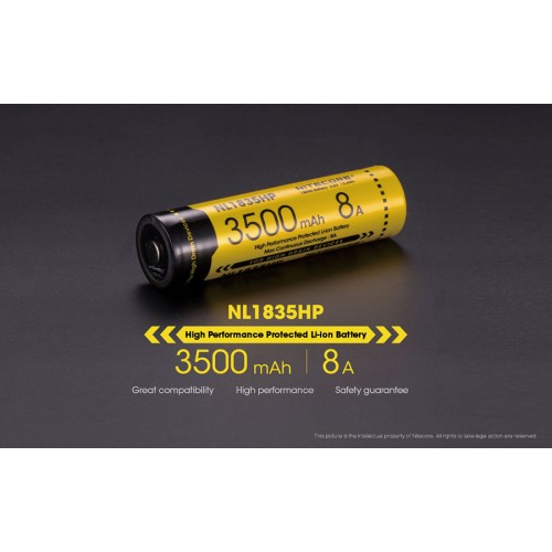 Μπαταρία NITECORE 18650, NL1835HP,8A
