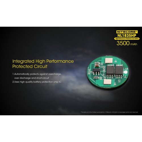 Μπαταρία NITECORE 18650, NL1835HP,8A