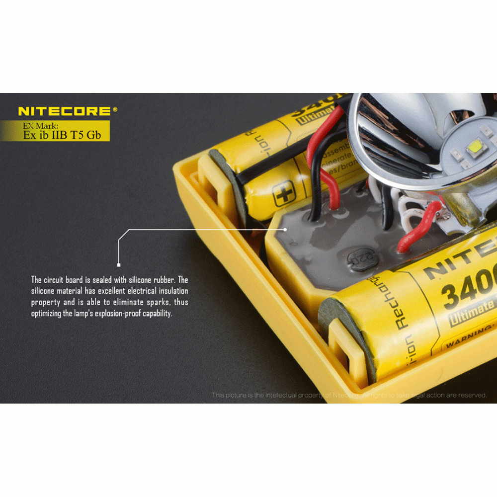 Επαγγελματικός Φακός LED NITECORE EXPLOSION-PROOF EH1, Κεφαλής Αντιεκρηκτικός