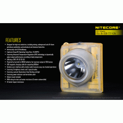 Επαγγελματικός Φακός LED NITECORE EXPLOSION-PROOF EH1, Κεφαλής Αντιεκρηκτικός