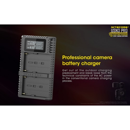 Φορτιστής NITECORE USN3 Pro για SONY