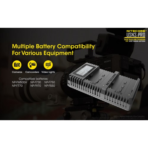 Φορτιστής NITECORE USN3 Pro για SONY