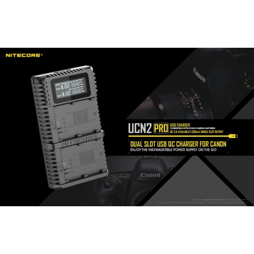 Φορτιστής NITECORE UCN2 PRO για CANON LP-E6N