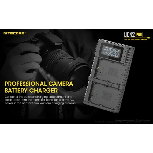 Φορτιστής NITECORE UCN2 PRO για CANON LP-E6N