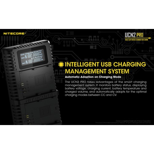 Φορτιστής NITECORE UCN2 PRO για CANON LP-E6N