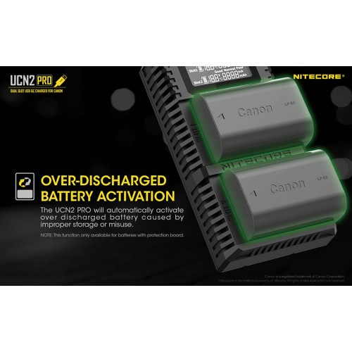 Φορτιστής NITECORE UCN2 PRO για CANON LP-E6N