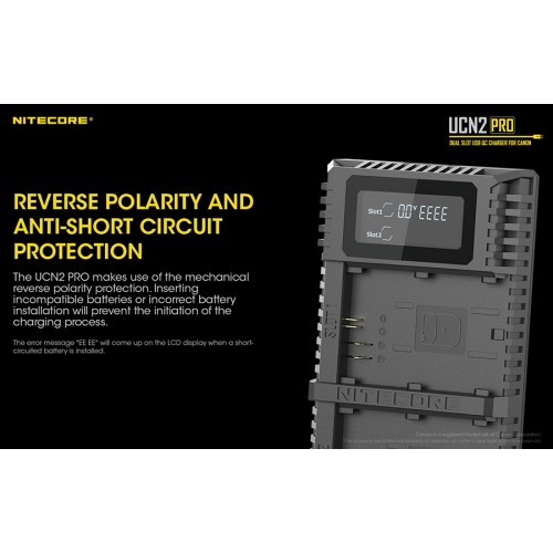 Φορτιστής NITECORE UCN2 PRO για CANON LP-E6N