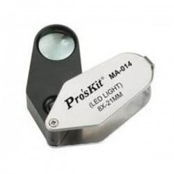 Φακός Μεγεθυντικός Χειρός (8x) Με Led Φ21 MA-014 S/PRO