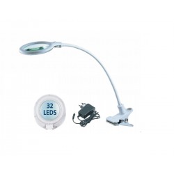 Φακός Μεγεθυντικός Πάγκου (5Χ) & Adaptor 24VDC & SMD Led 2014-2R BYN