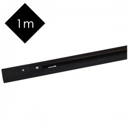 Ηλεκτρολογική Ράγα Αλουμινίου 1 Μέτρο 2-LINE Σε Λευκό ή Μαύρο Space Lights