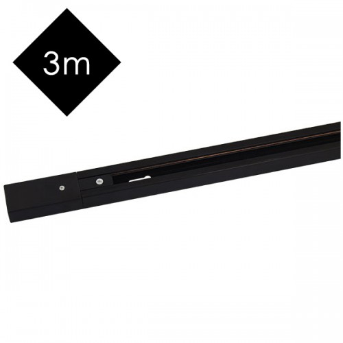 Ηλεκτρολογική Ράγα Αλουμινίου 3 Μέτρα 2-LINE Σε Λευκό ή Μαύρο Space Lights