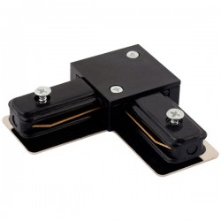 Σύνδεσμος Γωνία L 2-LINE Ράγας Οροφής 2 Καλωδίων Σε Λευκό ή Μαύρο Space Lights