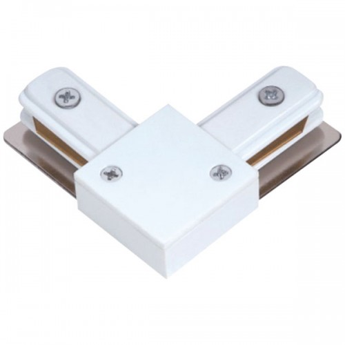 Σύνδεσμος Γωνία L 2-LINE Ράγας Οροφής 2 Καλωδίων Σε Λευκό ή Μαύρο Space Lights