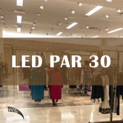 LED Λάμπα PAR30 35W Cree Chip 45º 230V Μαύρη Space Lights