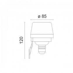 Ανιχνευτής Κίνησης Φωτός (Ημέρας/Νύχτας) Τοίχου IP44 Spotlight