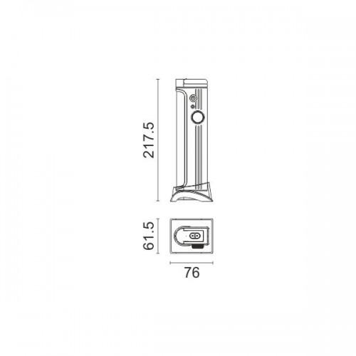 LED SMD Φωτιστικό Ασφαλείας Γραφείου Λευκό 8W Dimmable IP20 Spotlight