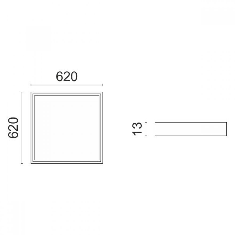 Πλαίσιο Τοποθέτησης Κάτω Από Οροφή Για LED Πάνελ SpotLight