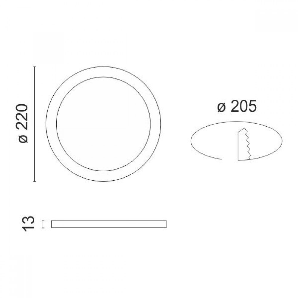 Στρογγυλό LED Panel Slim Downlight 20W Με 3 Επίπεδα Χρωματισμού SpotLight