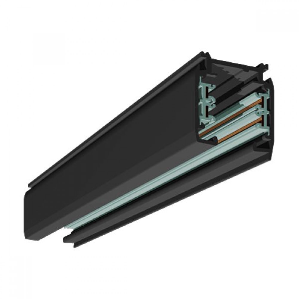 Τριφασική Ράγα Οροφής 4 Καλωδίων 1 Μέτρο Μαύρο Spotlight