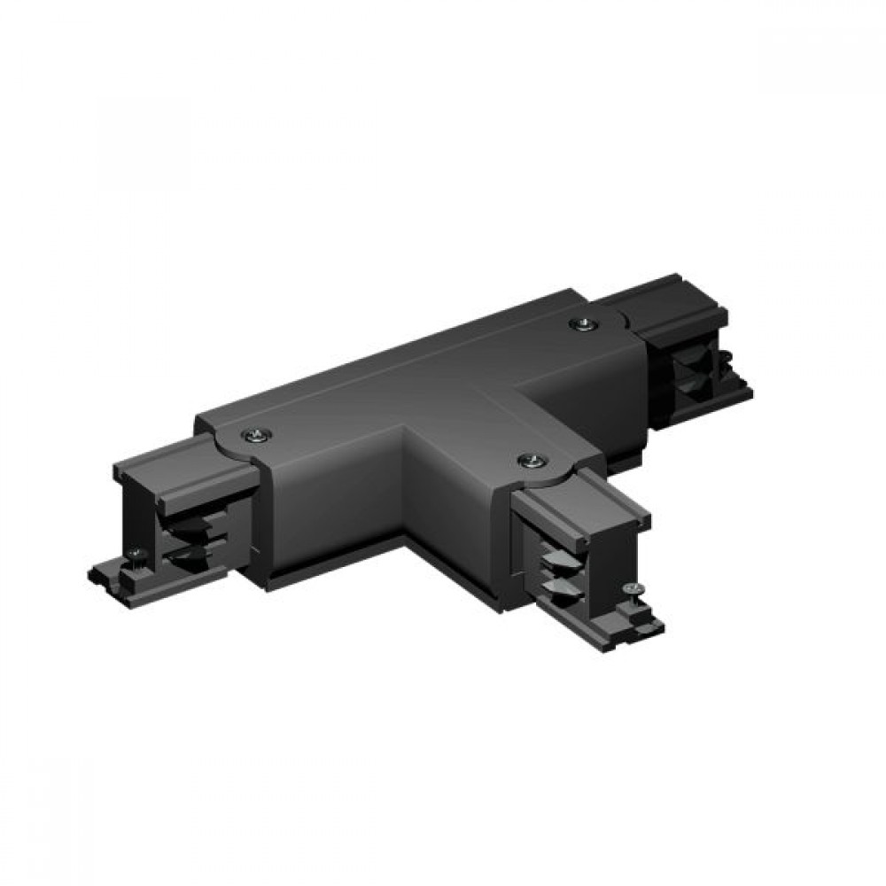 Σύνδεσμος Τ Τριφασικής Ράγας 4 Καλωδίων Μαύρο Spotlight