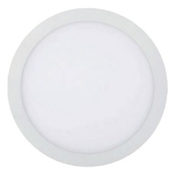 Στρογγυλό LED Panel Slim Downlight 12W SMD Λευκό Σώμα SpotLight