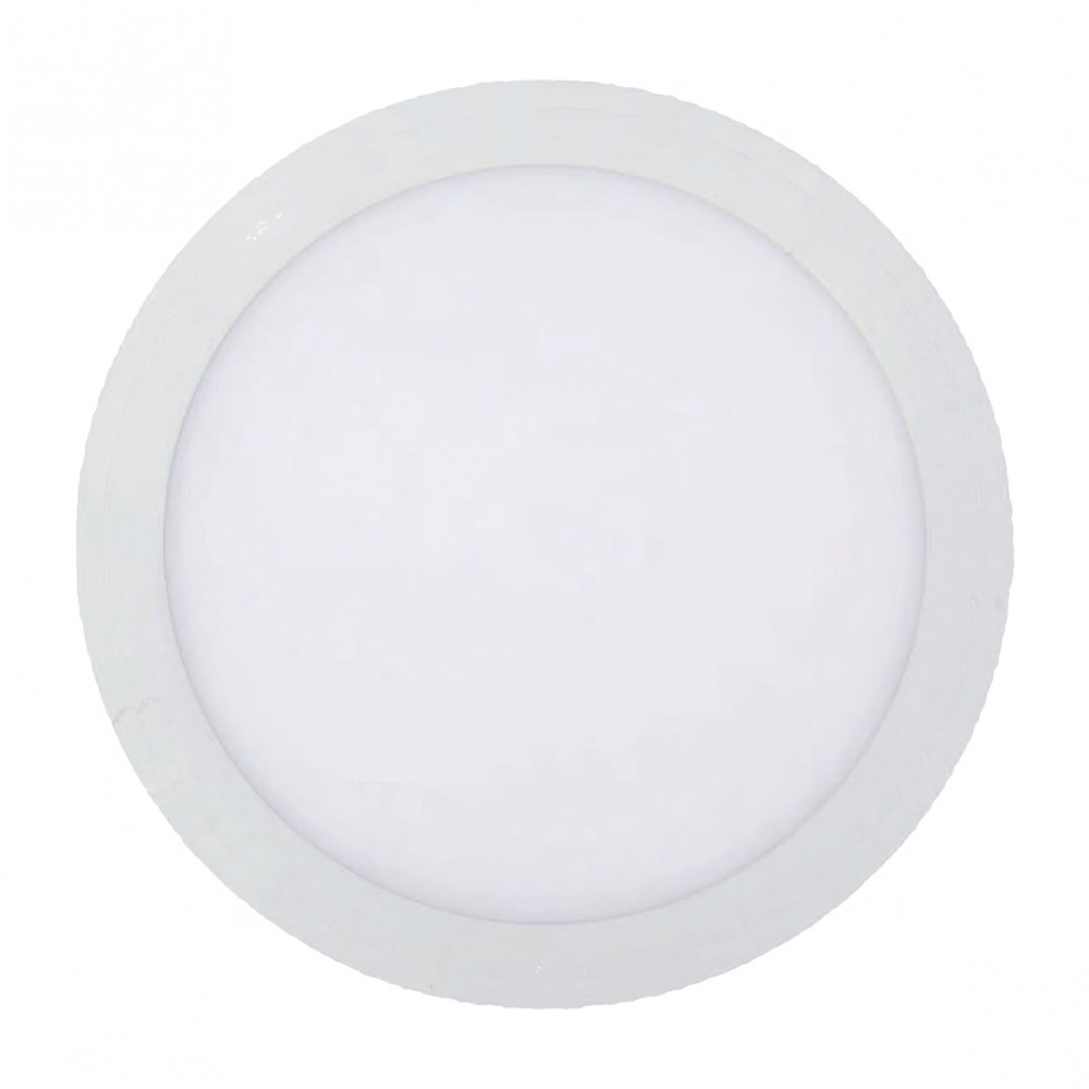 Στρογγυλό LED Panel Slim Downlight 15W SMD Λευκό Σώμα SpotLight