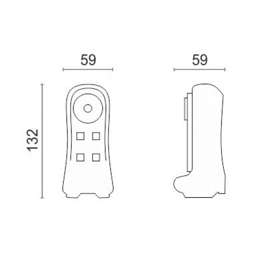 LED SMD COB Φωτάκι Ασφαλείας 1.5W IP20 230V Spotlight