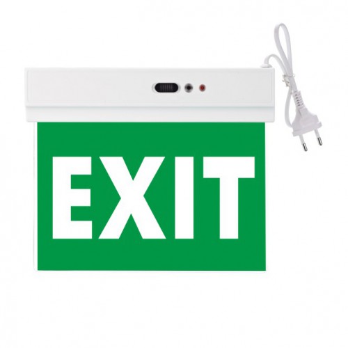LED SMD Φωτιστικό Ασφαλείας Οροφής Από Πλαστικό Σε Λευκό Με Ένδειξη EXIT 230V IP20 Spotlight
