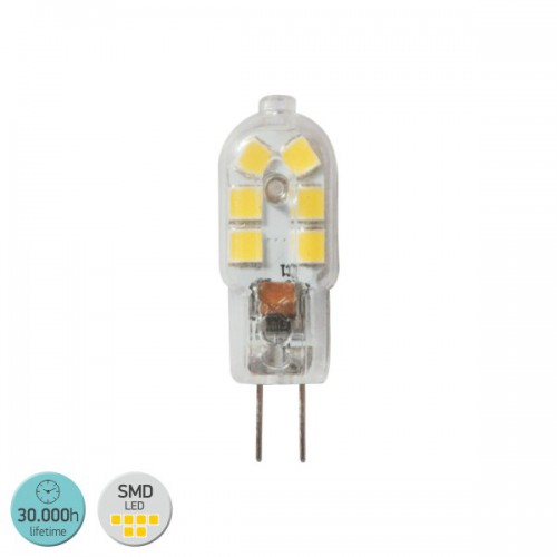 LED SMD Λαμπτήρας G4 2.5W Από Σιλικόνη 360° Ø12 12V Spotlight