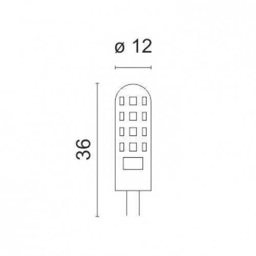LED SMD Λαμπτήρας G4 2.5W Από Σιλικόνη 360° Ø12 12V Spotlight