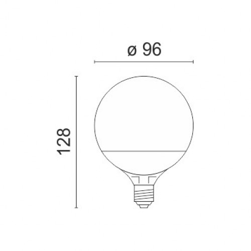 SMART LED SMD Λάμπα Από Πλαστικό E27 G95 Μπάλα 10W 270° 230V Με 4 Dimming Επίπεδα Spotlight