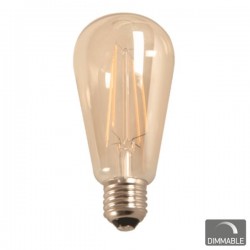 LED Λάμπα Filament ST64 Ε27 7W 230V Dimmable SpotLight