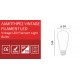 LED Λάμπα Filament ST64 Ε27 7W 230V Dimmable SpotLight