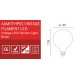 LED Λάμπα Filament G95 Ε27 7W 230V Dimmable SpotLight
