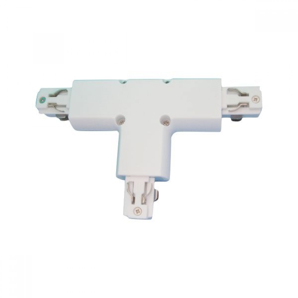 Σύνδεσμος Τ Τριφασικής Ράγας Οροφής 4 Καλωδίων Spotlight