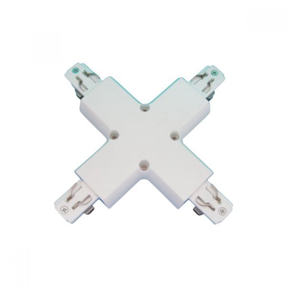 Σύνδεσμος Σταυρός Τριφασικής Ράγας Οροφής 4 Καλωδίων Spotlight