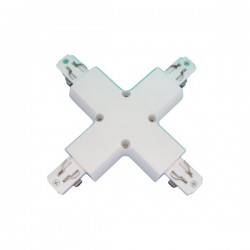 Σύνδεσμος Σταυρός Τριφασικής Ράγας Οροφής 4 Καλωδίων Spotlight