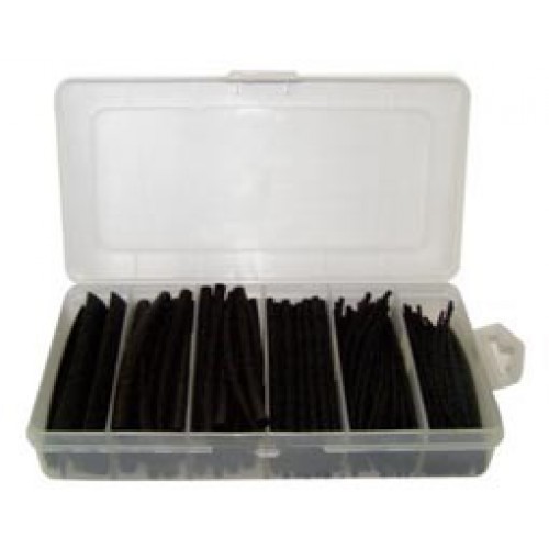 Σετ Θερμοσυστελλόμενα Σε Κασετίνα 10cm x 170τμχ Μαύρο TOP ELECTRONIC