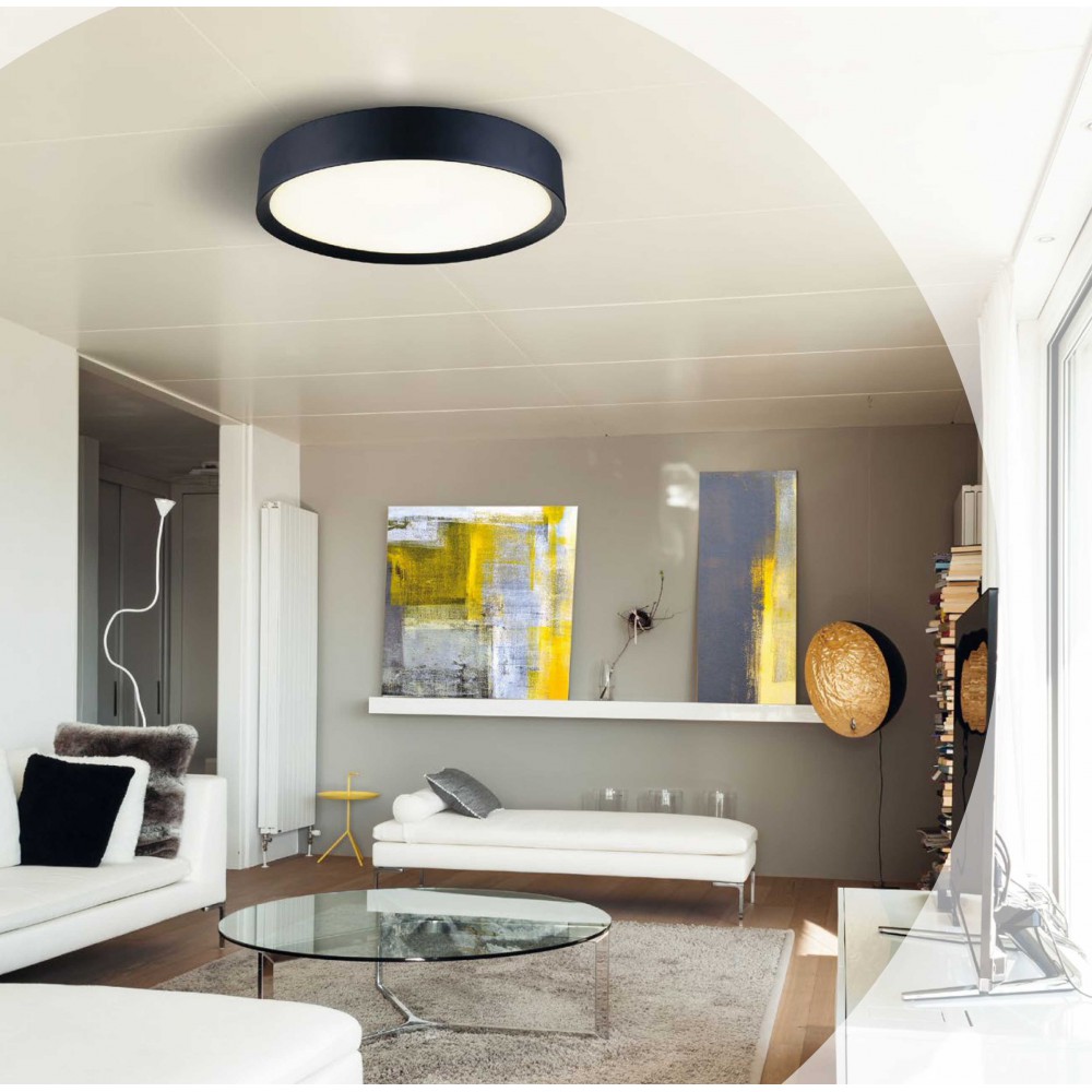 Πλαφονιέρα Οροφής Μεταλλική Με PVC Σε Λευκό Χρώμα ALESSIO 4xE27 450Ø VIOKEF