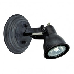 Φωτιστικό Μονό Σποτ Σε Μαύρη Πατίνα Vintage 1xGU10 VIOKEF
